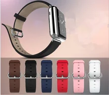 Véritable Cuir de Vachette sangle Pour Apple Montre Bande 42mm iwatch ceinture 38mm hommes femmes bracelet Avec Adaptateur Connecteur Série 2 1