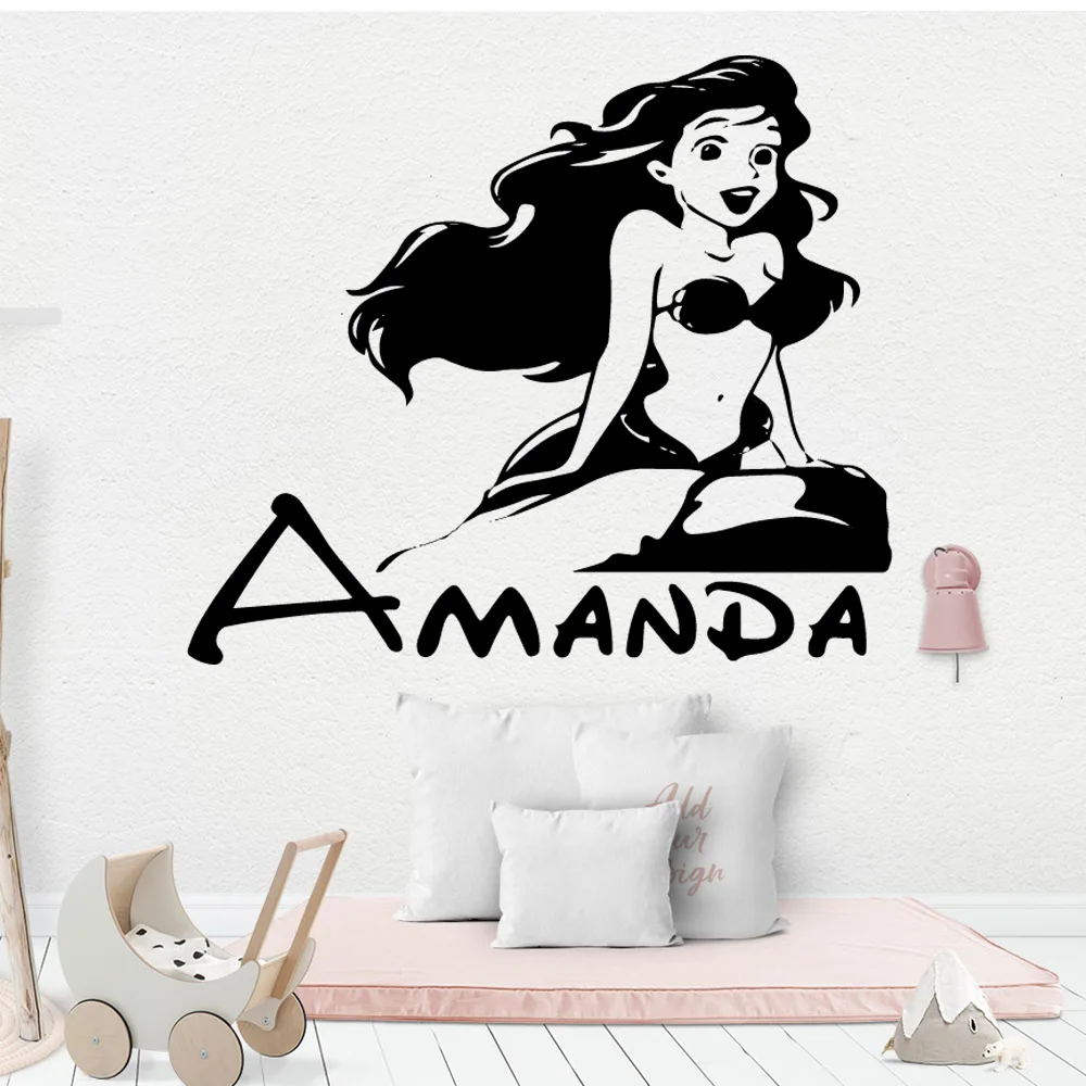 

NEW amanda Custom Name Home Decor Vinyl Wall Stickers For Living Room Wallpaper Poster Kids Room Art Decals vinilo decorativo