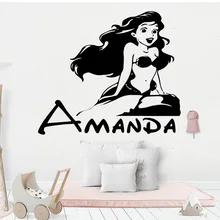 NEW amanda Custom Name Home Decor Vinyl Wall Stickers For Living Room Wallpaper Poster Kids Room Art Decals vinilo decorativo living диван amanda