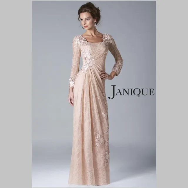 pale pink mother of the bride dress