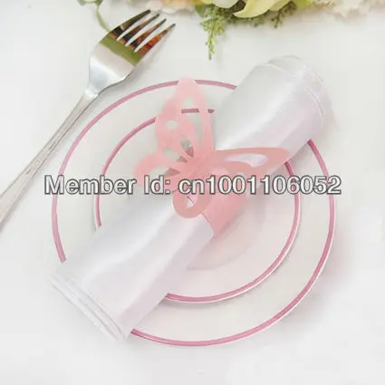 Free Shipping 50pcs High Quality Pink Paper Erfly Napkin Rings Free Shipping 50pcs High Quality Pink Paper Erfly Napkin Rings Wedding Bridal Shower Holder Sample Order In From Home Garden On
