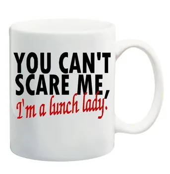 

I'M A LUNCH LADY Mug Print Cup Home Decal Milk Beer Procelain Tea Cup Ceramic Coffee Tea Mugs