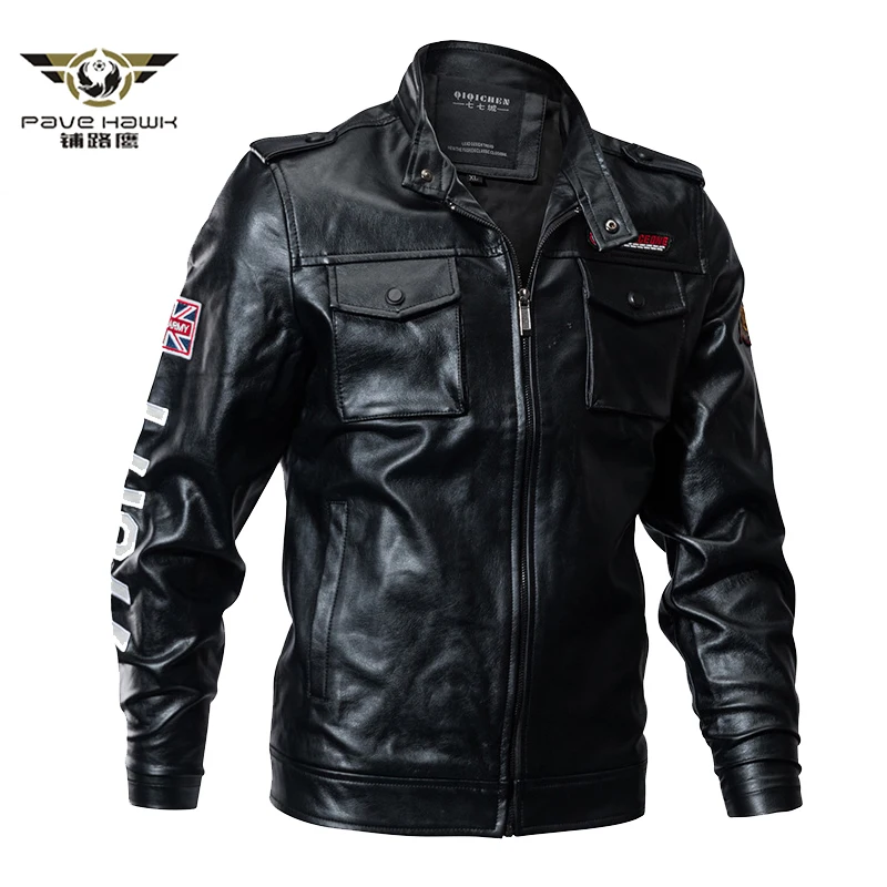 Мужская зимняя тактическая куртка из искусственной кожи, тонкая военная куртка-бомбер, пальто из искусственной кожи, армейская куртка-пилот, мотоциклетная куртка размера плюс 4XL