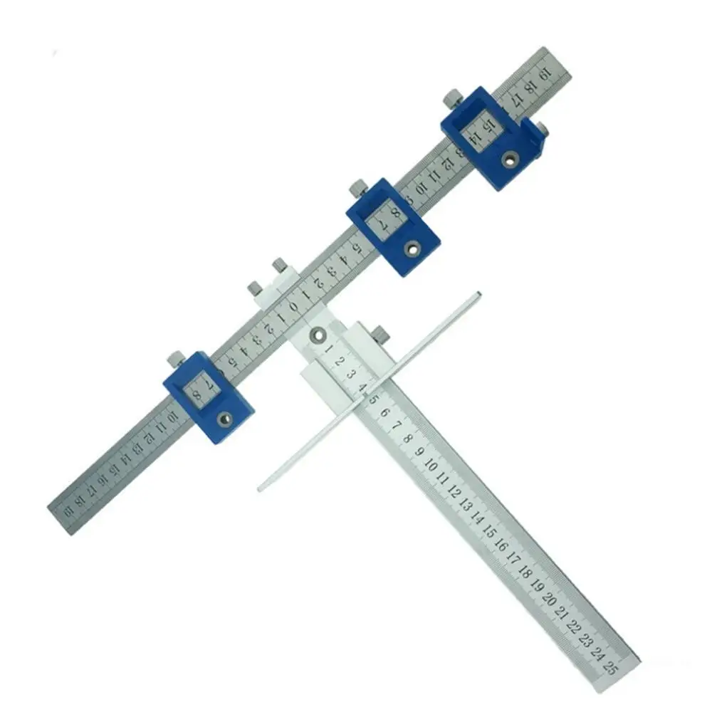 

Aluminum Alloy Furniture Woodworking Puncher Woodworking Auxiliary Installation Tool Multi-Function Hole Locator