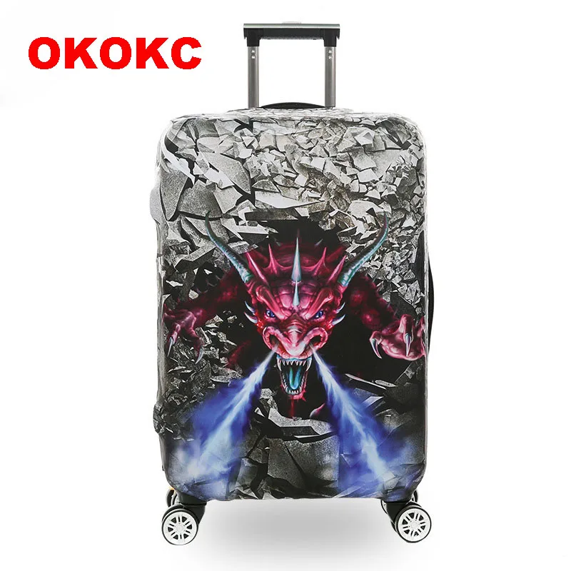 OKOKC Блестящий Радужный плотный защитный чехол для багажа водонепроницаемый