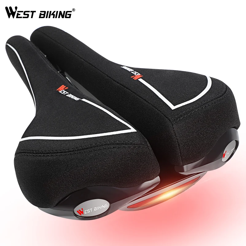 Buy WEST BIKING Mountain Bike Saddle With Taillight