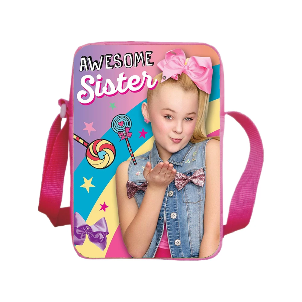

Jojo Siwa Pink Cute Bag Girls School Crossbody Bag Anime Beautiful Crossbody Bag Daily Shoulder Bag for Girls