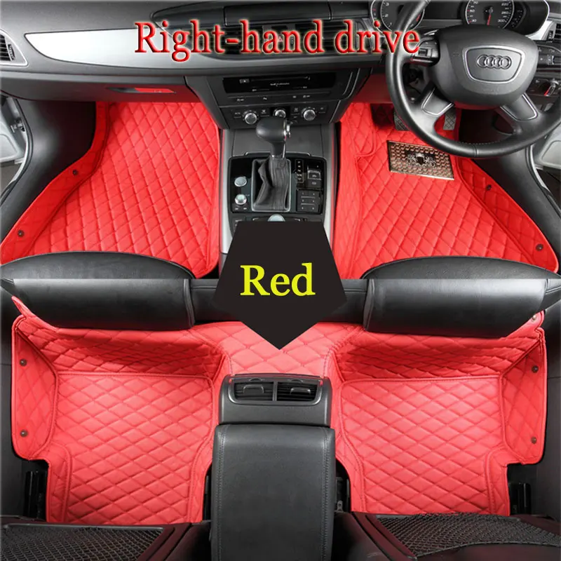 

Custom fit car floor mats for Audi A1 A3 A4 A6 A7 A8 Q3 Q5 SQ5 Q7 TT TTS R8 RS5 RS6 RS7 3DAVANT Right hand drive car-styling