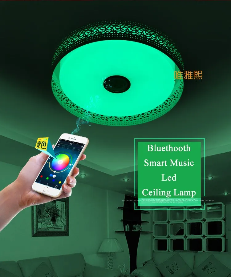 bluetooth  smart  music led ceiling lamp YH 612  (6)_A
