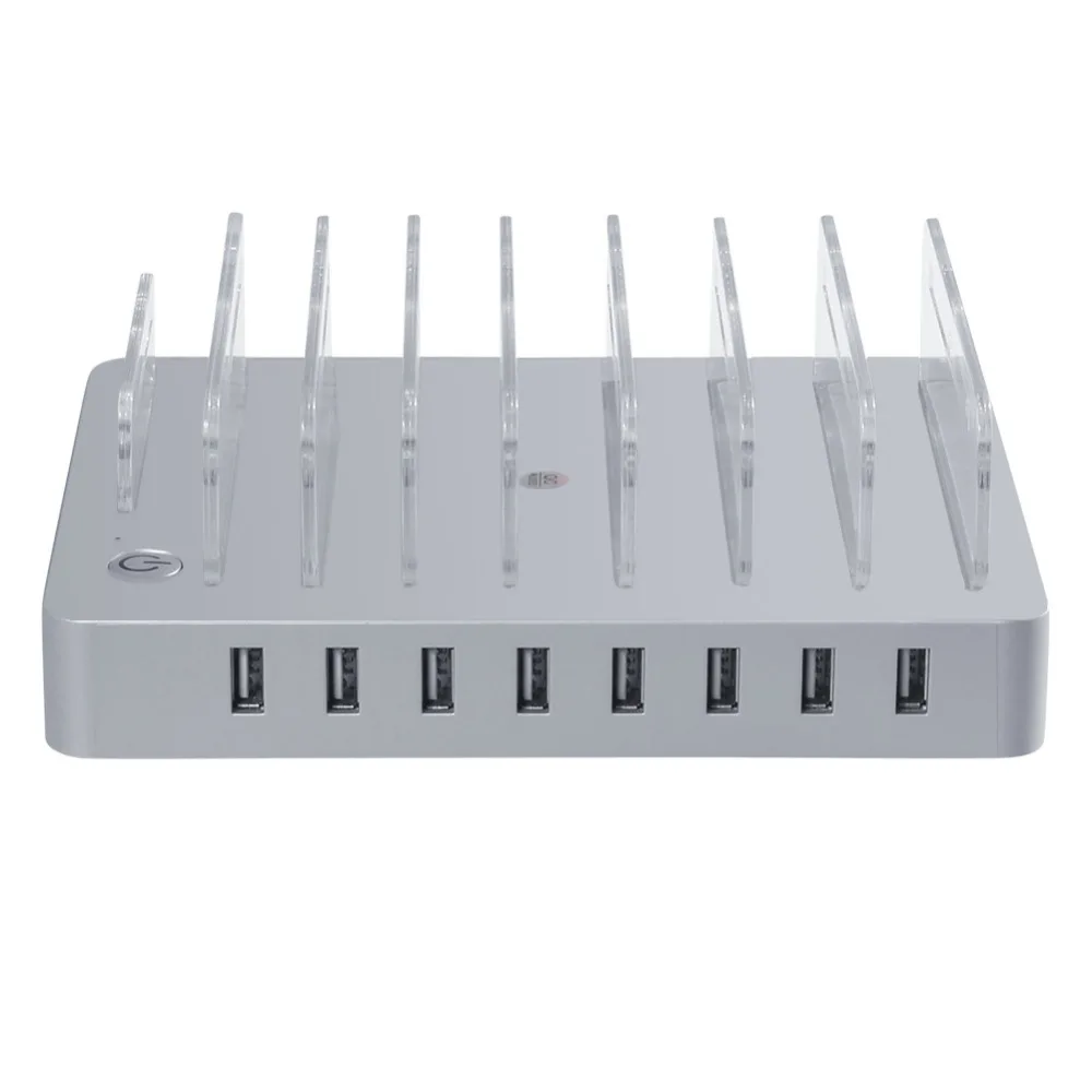 8 порты USB 2.4A зарядная станция ЕС, США, Великобритания 96 Вт Зарядка для телефона планшета подставка для мобильного телефона Ipad pad планшеты