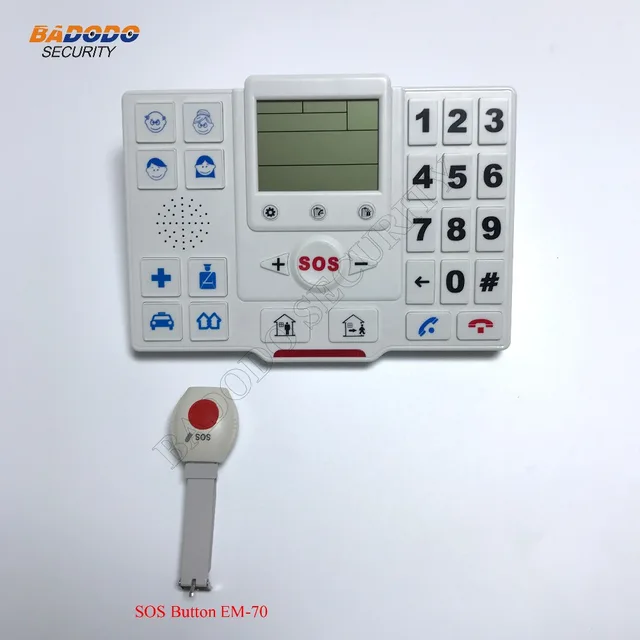 Elderly Alarm Wireless GSM Home Security Alarm System With SOS Button
