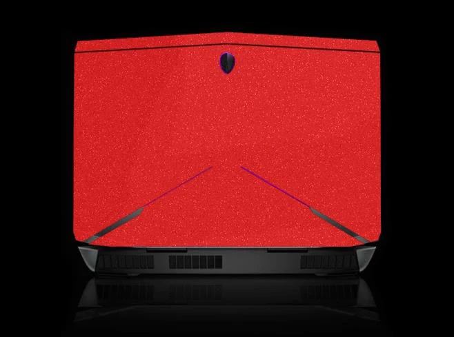 Red Glitter KH Специальный ноутбука матовый блеск Стикеры кожного покрова протектор для Alienware 15 R3 alw15c 15.6-дюймов выпуск - Цвет: Red Glitter