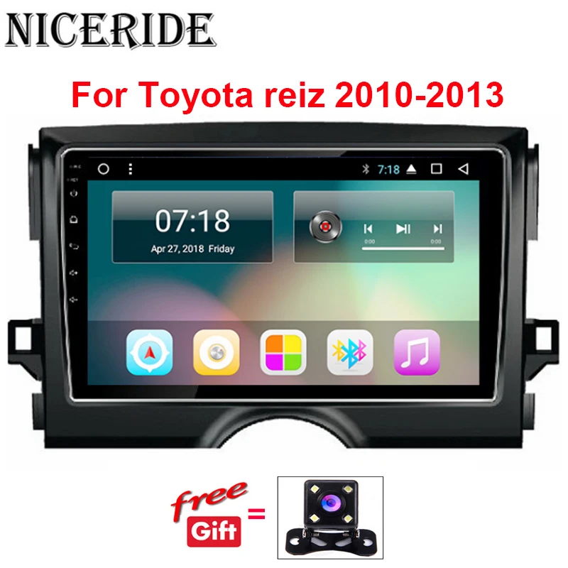 Best touch screen 9 inch Android Multimedia Player Radio For Toyota Reiz 2010 2011 2012 2013 GPS navigation head unit wifi bluetooth 8