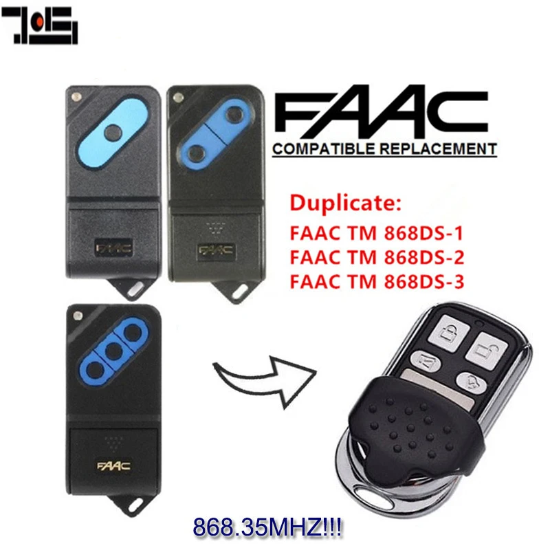 

For FAAC TM 868DS-1,TM 868DS-2,TM 868DS-3 remote 868mhzl duplicator