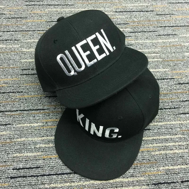 Sweetheart KING GUEEN Letter Cap Lovers Embroidered Adjustable Baseball Hat Unisex Creative Fashion Outdoor Snapback Cap CP0052 (9)