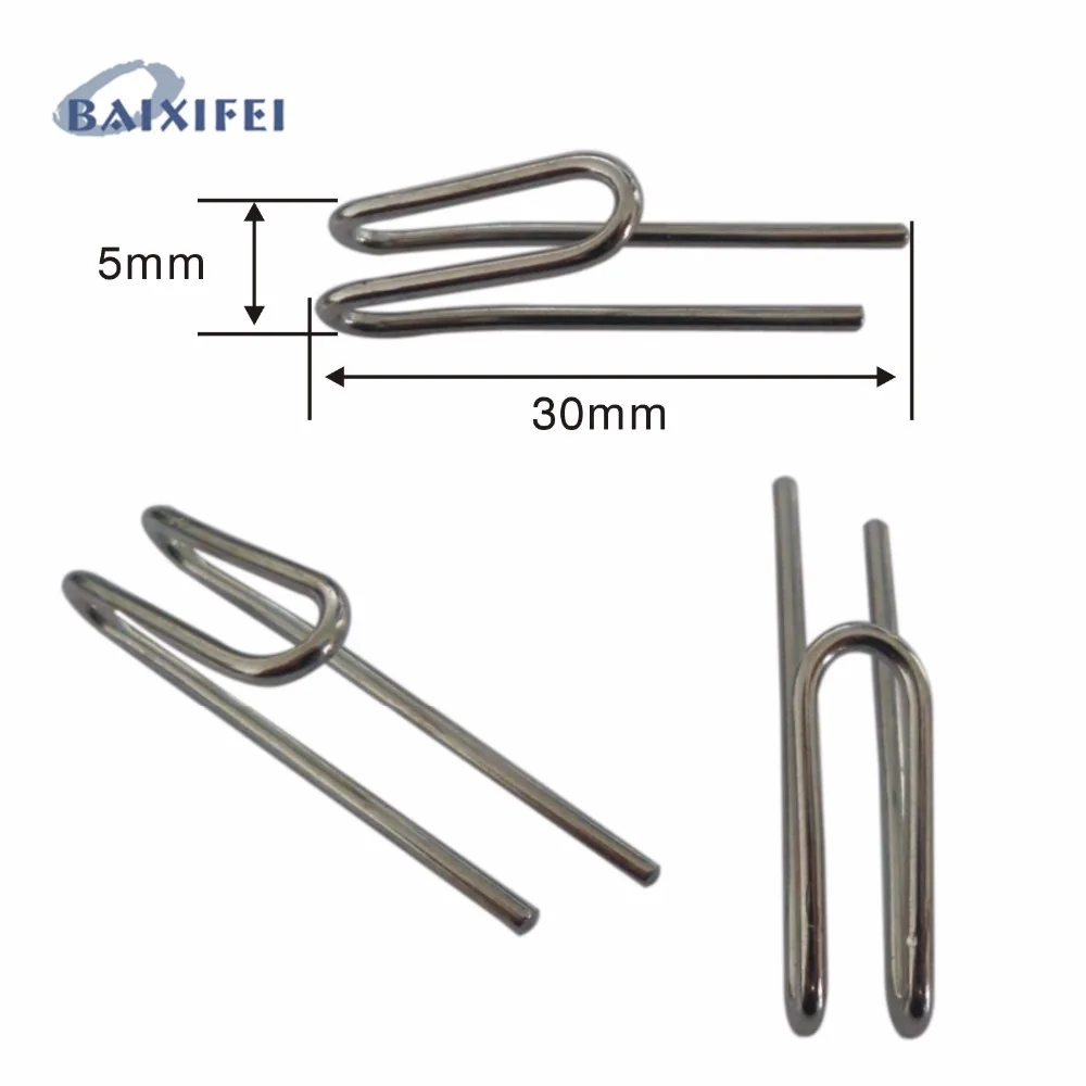 100 Pcs Curtain hooks Stainless Steel curtain tape Iron Hooks , Curtain