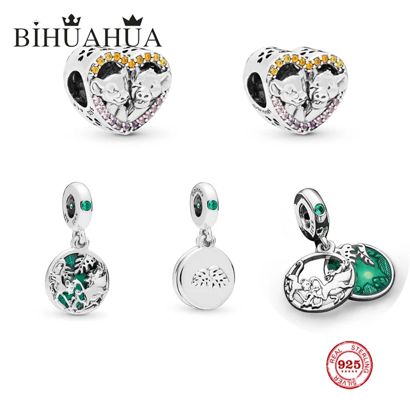 

DIY Fashion Pandoras Charms Silver 925 Original 1:1 Copy, 2019 New Lion King Simba Beads for Pandoras Bracelet Jewelry Gifts