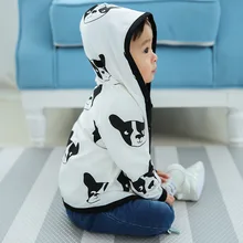 2017 New Spring Baby Coat And Jacket For Girl Boys Cartoon Bear Dog Hooded Coat For Girls Full Sleeve Toddler Outerwear