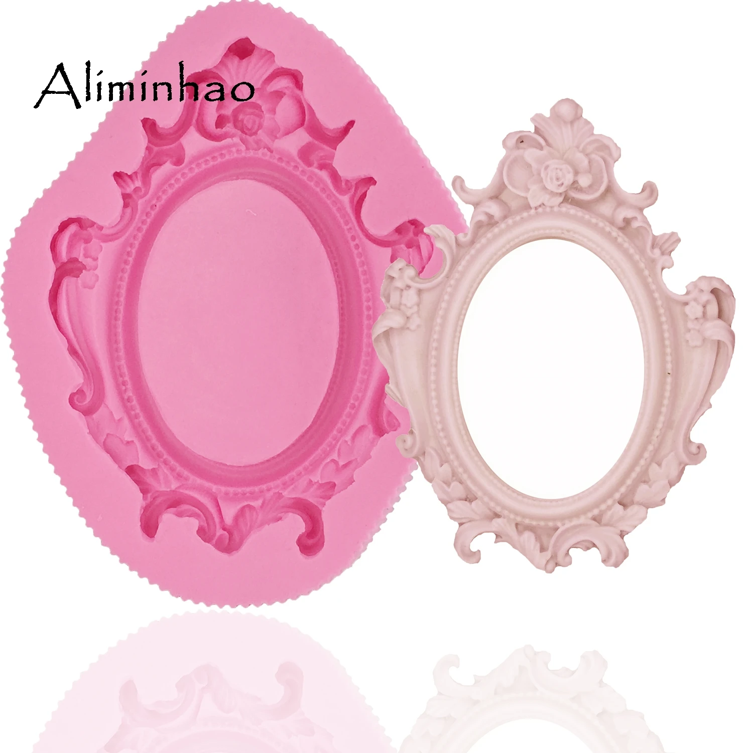 

B1271 Large size photo frame DIY Wedding Cake Sugarcraft Silicone mold chocolate fondant cake decorating dessert tools