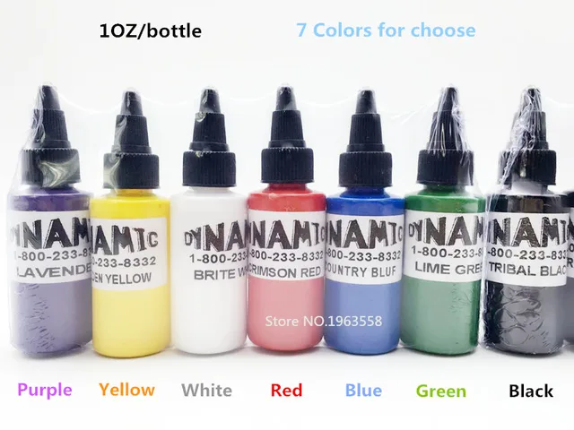 5 Bottles Dynamic Tattoo Ink 30ml/ 1oz/30g Color Tattoo Pigment 7 Colors For Choose 5 Bottles Dynamic Tattoo Ink 30ml/ 1oz/30g Color Tattoo Pigment 7 Colors For Choose