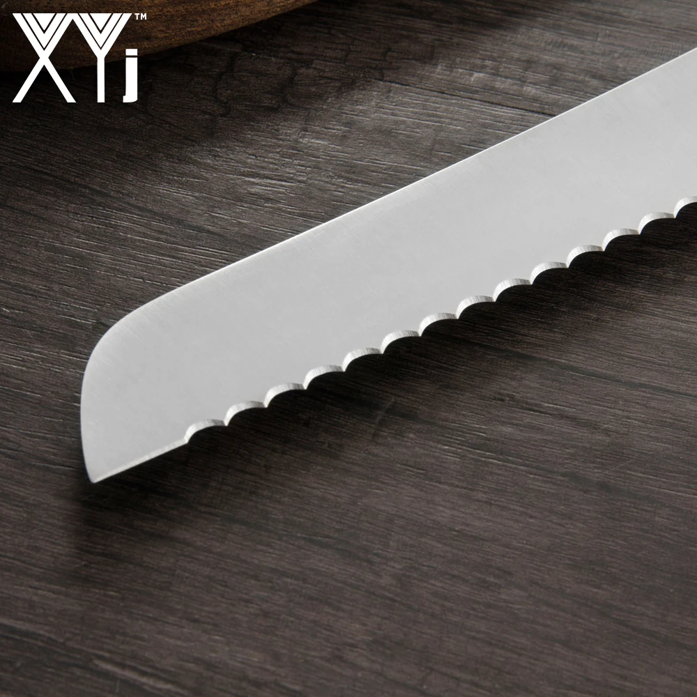XYj немецкий набор ножей из нержавеющей стали 3Cr13 высокотвердое острое лезвие с черной ручкой нож для приготовления пищи для суши сашими набор ножей