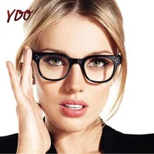 YDO модная рамка для очков Женская Близорукость квадратные оправы для очков голубые легкие очки ретро с прозрачными линзами оптические поддельные очки