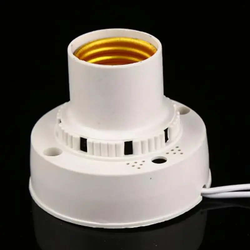 2pcs E27 Lamp Bases Incandescent Lamp Sound and Light Control Lamp