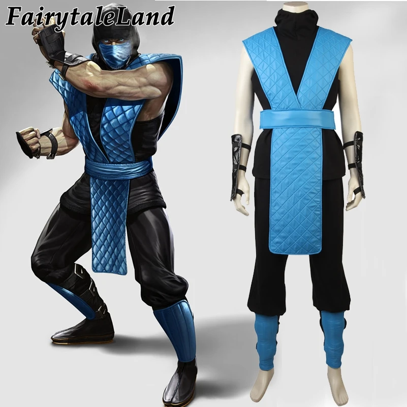 Mortal Kombat X Sub-Zero, косплей костюм, костюмы на Хэллоуин, на заказ, косплей, Sub-Zero, костюм, Горячая игра, костюм, костюм