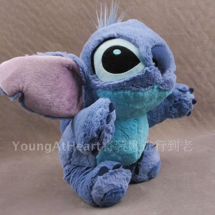 35 Cm Lembut Stitch Lucu Langka Asli Hewan Mewah Mainan Boneka