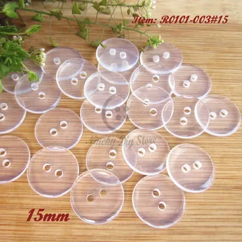 

Button wholesale 480pcs 15mm ( 5/8") transparent double bread resin buttons inner pad buttons many specifications