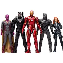 Buy 18cm Iron Man Captain America Black Panther Winter Soldier Ant-Man  Falcon Scarlet Witch Vision Hawkeye Action Figure Model Toys Free Shipping