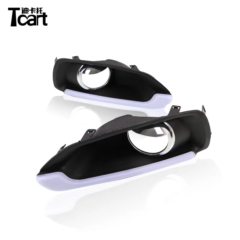 

Tcart Led daytime Running lights Fog Lights Bar for Suzuki S-cross Scross 2014-2016 DRL fog lamp cover driving lights