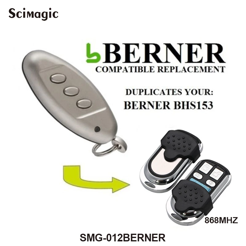 Berner BHS211BHS153 BHS110 BHS140 пульт дистанционного управления гаражной дверью Бернер открывалка для гаражной двери пульт дистанционного управления воротами 868,3 МГц