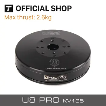 

T-Motor Brushless Waterproof Motor U8 Pro 135KV 6-12S For VTOL UAV Quadcoptor Multicoptor Aircraft