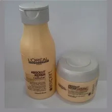 Оригинальные 2 шт./компл. подходит для нормальных Абсолют Ремонт кислота Восстанавливающий шампунь с экстрактом алоэ вера(100 мл) Masque(75 мл) шпильки для волос шампунь Профессиональный маска для лица