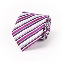 Mantieqingway Шелковый 8,5 см Широкие Галстуки свадебные костюмы галстуки для мужчин Фиолетовый Полосатый деловой шейный галстук досуг Gravatas corbatas