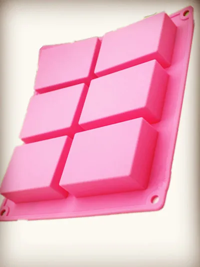 

DIY continuous rectangular silicone mould handmade soap making DIY Craft mold Big Square Bath Salt Soap Silica gel Mould