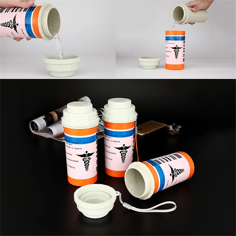 New Game Playerunknown's Battlegrounds PUBG Cosplay Props Anodyne Painkiller Plastic Water Cup 400ML Thermos Cup Bottle Mug