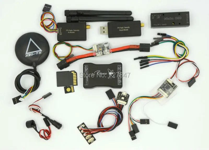 Мини Pixhawk Flight Управление 32bit Pixhawk2.4.6 Мощность модуль Минин Osd 433 мГц телеметрии 7N gps