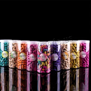

200pcs/Box Package Natural Smoke Backflow Cone Incense Bullet Back Flow Pagoda Incenses Rosewood Tower Incense Sandalwood Scent