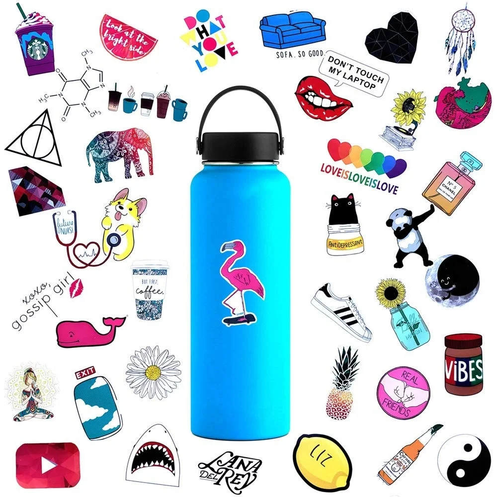 

For Cute Water Bottle Stickers Waterproof Teens Girls 45PCS,Trendy Stickers Decals Hydro Flask,Laptop,Computer,Mackbook,Notebook