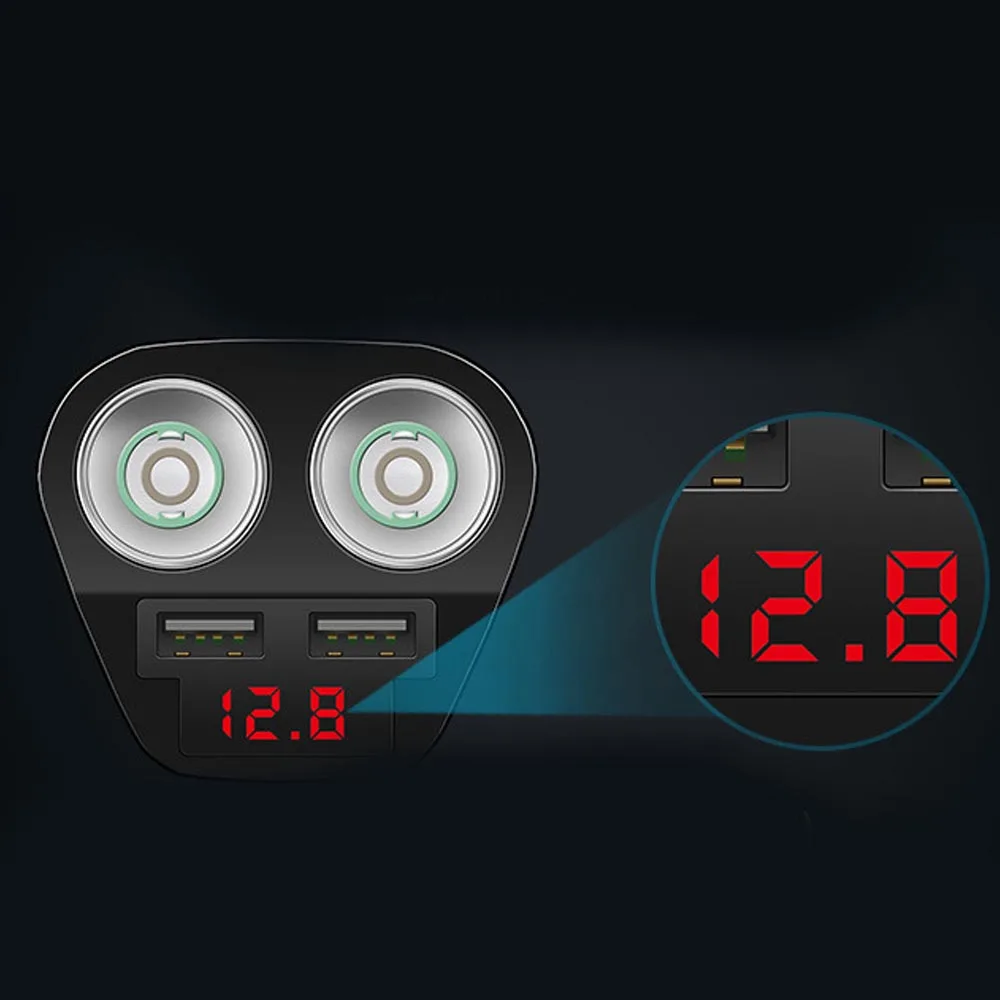 Универсальный 2 способа DC 12 V/24 V 120 W прикуриватель двойной USB порт 5 V 3.1A Интеллектуальный выход с автомобильной Диагностика напряжения