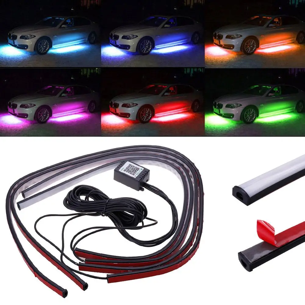4x автомобиль Underglow гибкие светодиодные ленты светодиодный (в том числе от