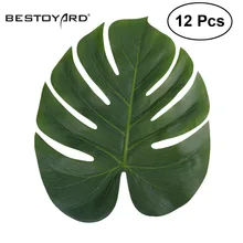Искусственный лист тропические Пальмовые Листья Имитация листьев для Гавайских Луау украшения для тематических вечеринок украшение дома и сада