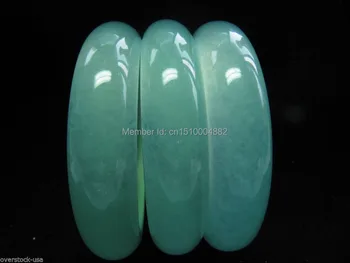 

shitou 00224 WHOLESALE] PERFECT CHINESE LIGHT GREEN JADE CARVED BANGLE (3PCS/LOT)
