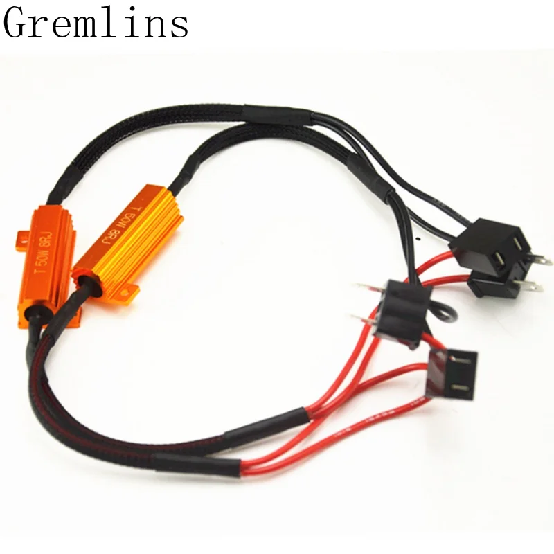 2pcs 50W H1 H3 H7 H11 9005 9006 Car Load Resistor Error Canceller LED Decoder Canbus Free Wiring Canceller Decoder Light 2pcs 50W H1 H3 H7 H11 9005 9006 Car Load Resistor Error Canceller LED Decoder Canbus Free Wiring Canceller Decoder Light
