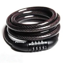 Tonyon Bike Lock 4 Digit Code Combination Bicycle Security Lock 1200 mm x 8 mm Steel Cable Spiral Bike Cycling Bicycle Lock