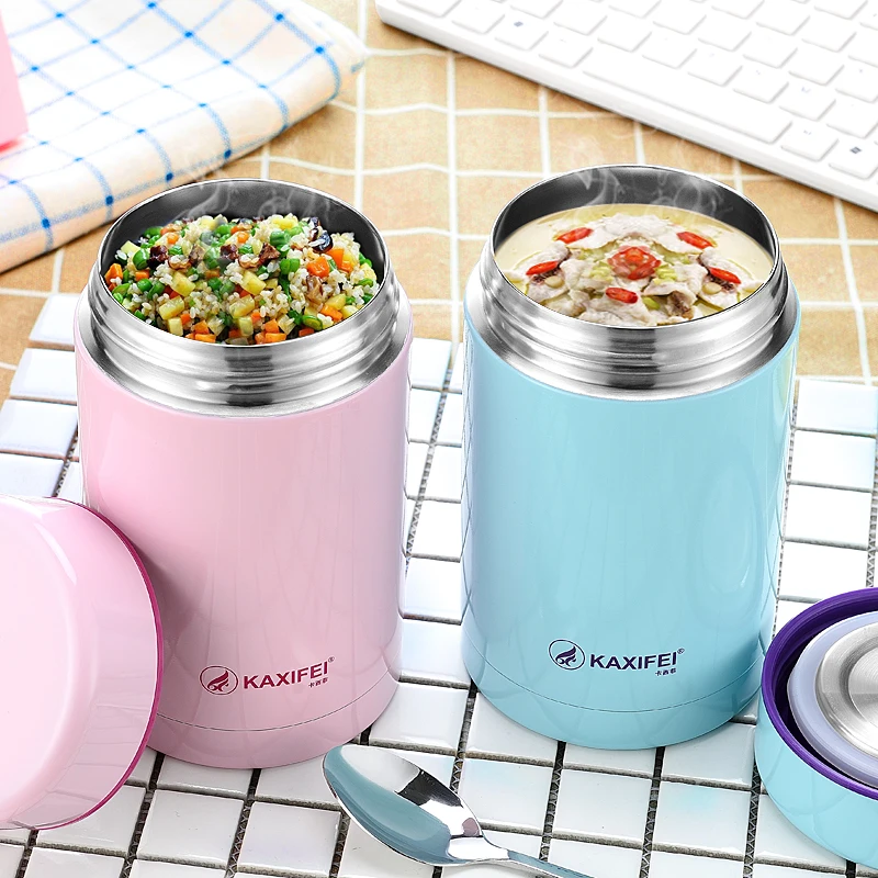 Stainless Steel Vacuum Insulated Lunch Box Kids Thermal Food Jar 500ml