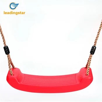 

LeadingStar Kid Indoor Outdoor Play Game Toy Swing Seat Set Plastic Hard Bending Plate Chair and Rope zk30