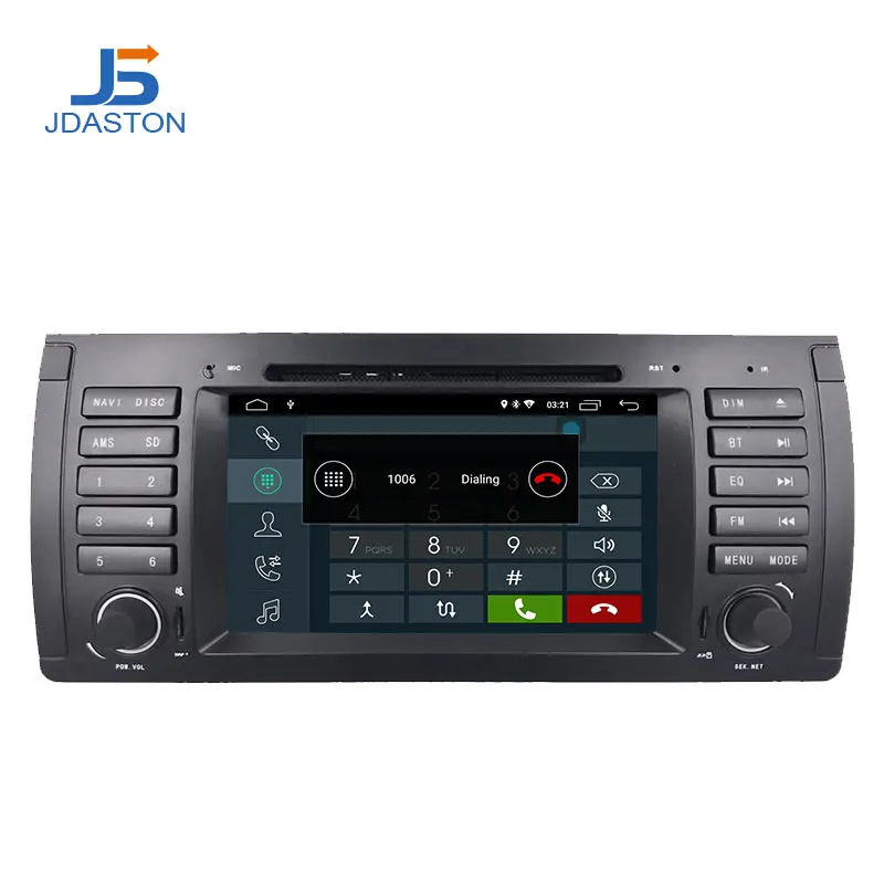 Cheap JDASTON Android 9.0 Car Multimedia Player For BMW E39 5 Series M5 1 Din Car Radio GPS Navigation DVD CD IPS Stereo Mirror Link 2